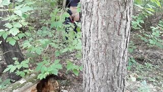 Exhibitionist girl in the forest masturbated for sex with my girlfriend - IkaSmokS