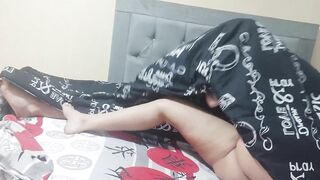 MILF is caught masturbating by friend then fucks him