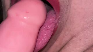 Naughty granny with a lot of experience sucking cocks