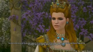 Queen Anna Henrietta Ride on Geralt,s dick for saving her stepsister Syanna Witcher 3