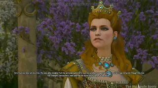 Queen Anna Henrietta Ride on Geralt,s dick for saving her stepsister Syanna Witcher 3