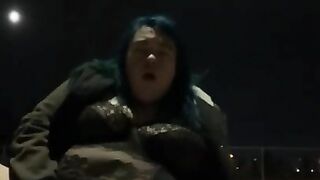 Bbw Solo Outdoor Public Vibrator Cum