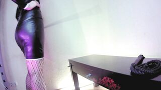 Sexy Fetish Nun Domina Eva Latex Goddess Milf Femdom BDSM Kink Heels Stockings Big Ass Solo Gonzo