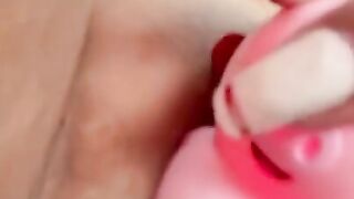 Testing a vibrator on the clitoris, a new sex toy on your favorite Latina, moaning and opening pussy