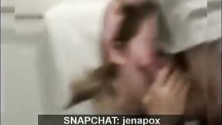 College Girl gives Blowjob to Stranger during Party on Snapchat