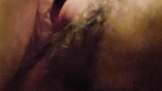 Eating my pussy close up dripping wet