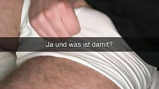 Cheating Girlfriend sends videos while fucking Snapchat Cuckold German