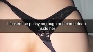 Girlfriend sends videos while cheating Snapchat Cuckold