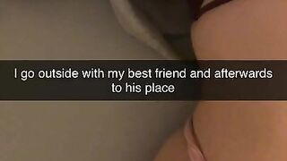 Girlfriend sends videos while cheating Snapchat Cuckold