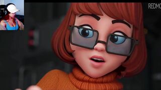 Velma has fun with cocks