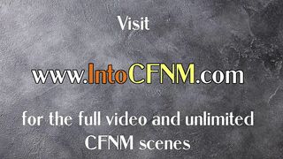 Mesmerized CFNM IR sluts wank Black man