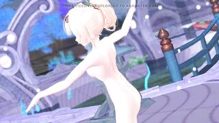 【Hololive MMD】Iroha Kazema / Come to DEEP BLUE TOWN [For gentlemen]