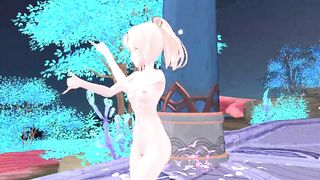 【Hololive MMD】Iroha Kazema / Come to DEEP BLUE TOWN [For gentlemen]