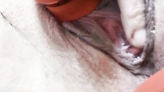 Juicy fat pussy up close