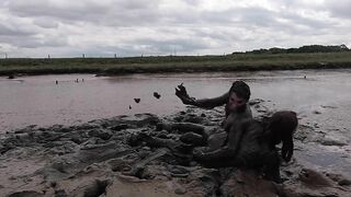 Mud Wrestling--Who Wins, Women or Man!