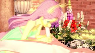 "Fun with Fluttershy in the garden~!" MLP POV Animation with English Voice Acting~!