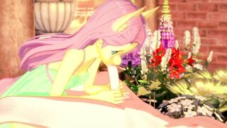 "Fun with Fluttershy in the garden~!" MLP POV Animation with English Voice Acting~!