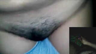 Desi wife video call fingering sex handjob