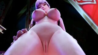 Amber inflates Lisa's Belly with Cum (with sound) 3d animation hentai anime game Genshin Impact