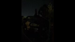 fucking on hood of car almost caught