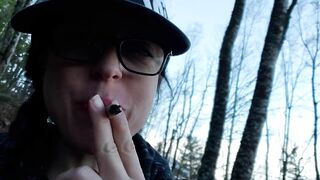 Nerdy Faery Has a Smoking and Pee Fetish