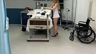 Nurse got caught sucking patients cock