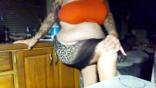 FULL VIDEO: BIG BELLY CONTROL - Belly Dancer Dancing - BBW - Shimmy and Twerk