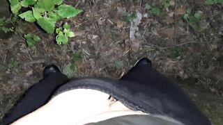 I masturbated in the park and a stranger girl helped me cum - Lesbian-illusion