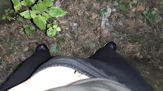 I masturbated in the park and a stranger girl helped me cum - Lesbian-illusion