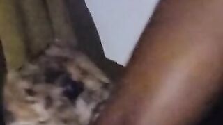 Dick riding sucking breast ebony