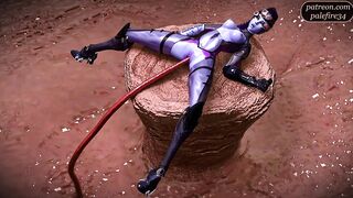 Widowmaker impregnated by squirting tendrils