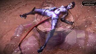 Widowmaker impregnated by squirting tendrils