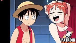 Nami Fucks Luffy for Treasure