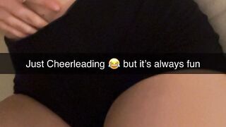 I cheat with my bff after cheerleader training on Snapchat