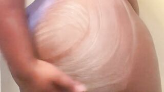 Watch me soap up my juicy fat Black ass and twerk before my shower