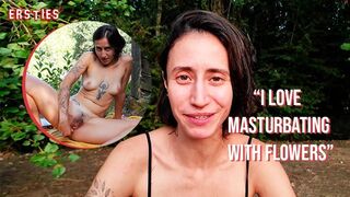 Ersties - Rachel Loves To Masturbate With Flowers Outdoor