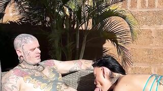 Hot Tattooed Girl Destroyed