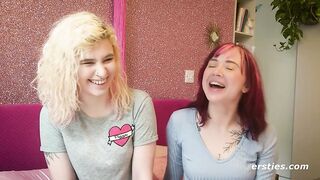 Ersties- Cute Redhead Gives Blonde Babe Lesbian Pleasures