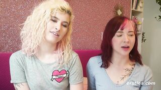 Ersties- Cute Redhead Gives Blonde Babe Lesbian Pleasures