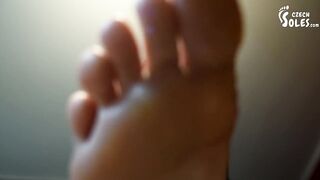 Giantess amature feet stomping (POV trample, foot goddess, small feet, barefeet, POV feet, soles)