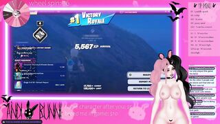 Vtuber dominates in Fortnite while being controlled