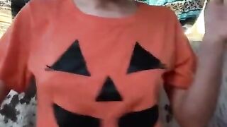 Smoking a Cig in my Halloween Shirt