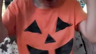 Smoking a Cig in my Halloween Shirt