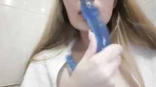 Long Dildo Masturbation