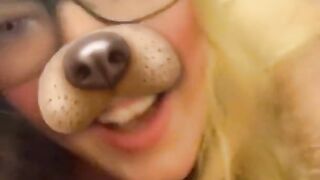 GETTING FUCKED DOGGYSTYLE WHILE IM USING a DOGGY FILTER