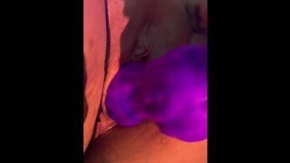 Amateur BBW Fucking Herself With A Bad Dragon Dildo