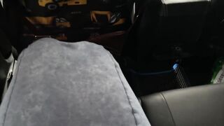 Masturbation in a real taxi