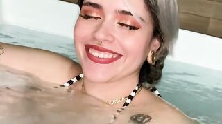 Sexy Smoking Doll Lady Morningstar in the Pool