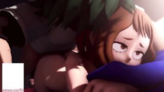 Boku no Hero Academia Ochaco Uraraka x Midoriya Izuku First Sex Hentai