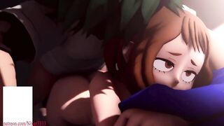 Boku no Hero Academia Ochaco Uraraka x Midoriya Izuku First Sex Hentai